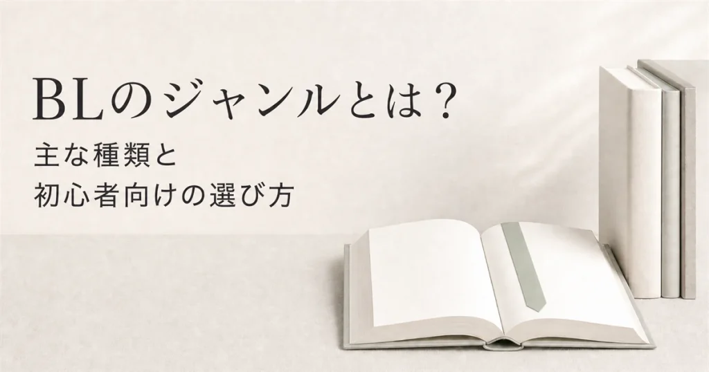BLのジャンルとは？主な種類と初心者向けの選び方