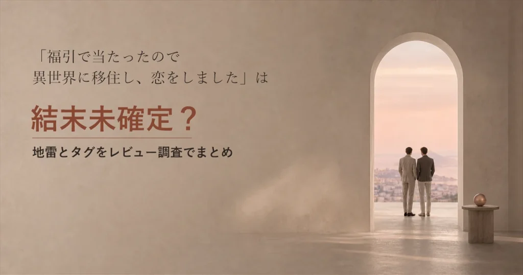 『福引で当たったので異世界に移住し、恋をしました』は結末未確定？地雷とタグをレビュー調査でまとめ