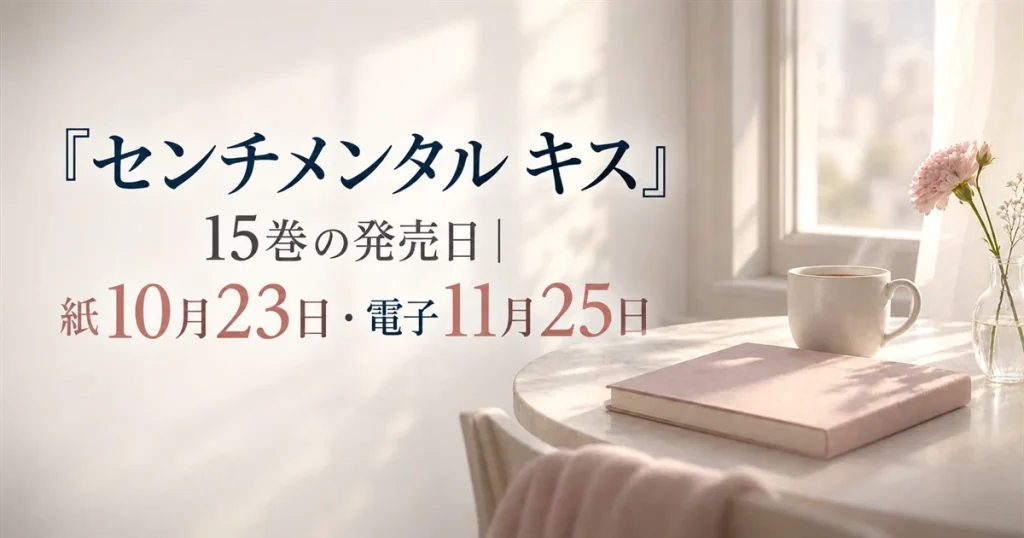 『センチメンタル キス』15巻の発売日｜紙10月23日・電子11月25日
