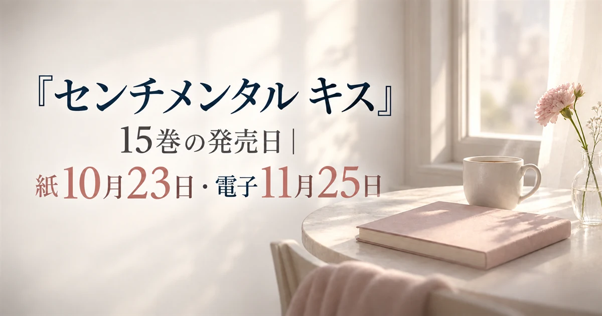 『センチメンタル キス』15巻の発売日|紙10月23日・電子11月25日