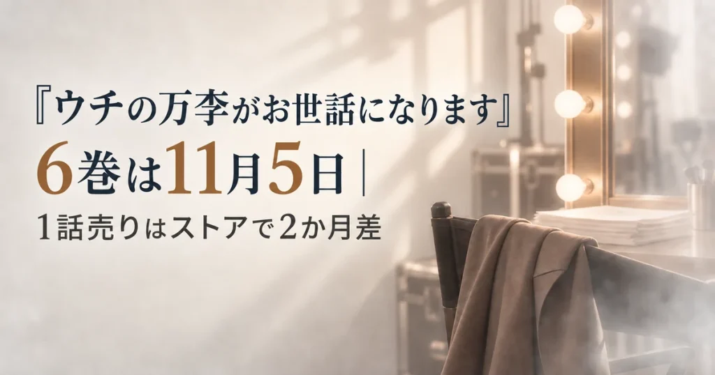 『ウチの万李がお世話になります』6巻は11月5日｜1話売りはストアで2か月差