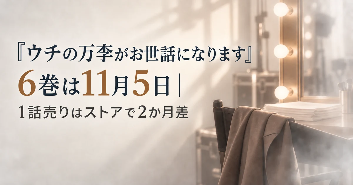 『ウチの万李がお世話になります』6巻は11月5日|1話売りはストアで2か月差